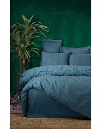 Cotton Box Sante Saten 4 Mevsim 200 x 220 cm Çarşaflı Düz Çift Kişilik Nevresim Takımı Petrol Mavisi
