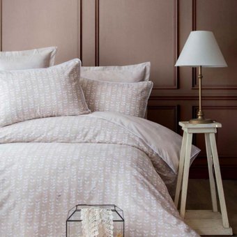 Apricitas Nancy Pamuklu 4 Mevsim 200 x 220 cm Çarşaflı Desenli Çift Kişilik Nevresim Takımı Bej
