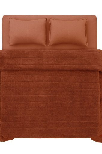 Koza Home Koza Lun Pamuklu 4 Mevsim 230 x 240 cm Çarşaflı Desenli Çift Kişilik Nevresim Takımı Kiremit