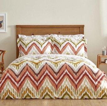 Karaca Home Mirelle Pamuklu 4 Mevsim 160 x 220 cm Çarşaflı Desenli Çift Kişilik Nevresim Takımı Çok Renkli