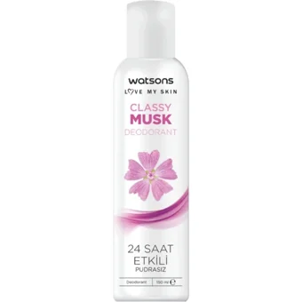Watsons Classy Musk Pudrasız Ter Önleyici Sprey Kadın Deodorant 150 ml