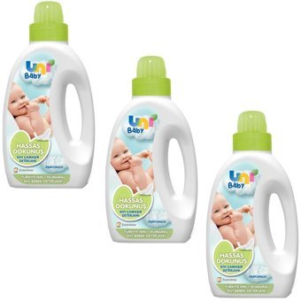 Uni Baby Hassas Dokunuş Bitkisel 3x1000 ml Sıvı Bebek Deterjanı