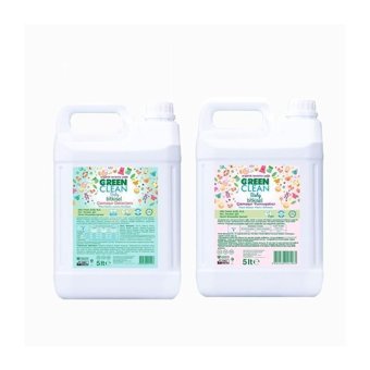 Green Clean Bitkisel 5000 ml Sıvı Bebek Deterjanı + 5000 ml Sıvı Yumuşatıcı