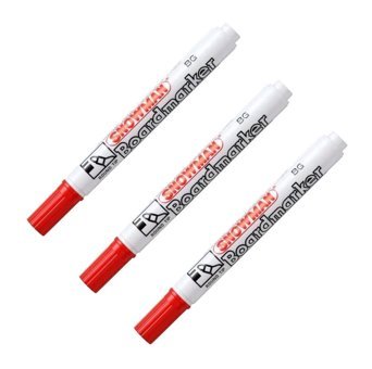 Snowman BG-12 Doldurulabilir Silinebilir Kırmızı Tahta Kalemi