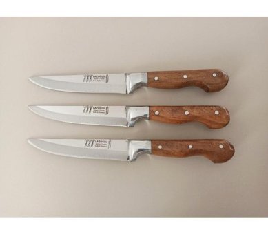 Lazoğlu Çelik Düz 24 - 25 - 26 cm 6 Parça Ekmek Bıçağı
