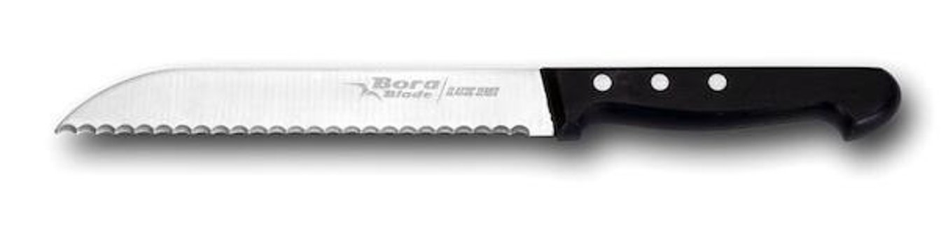 Bora Bıçakları 725 Abs Çelik Tırtıklı 17 cm Ekmek Bıçağı