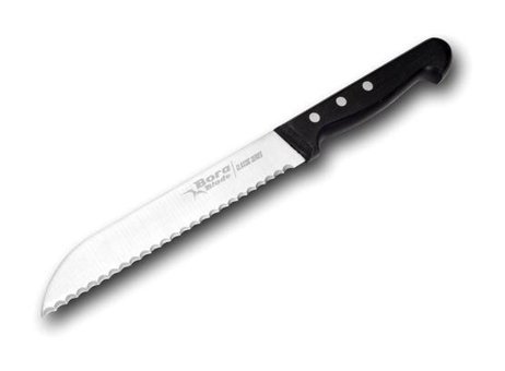 Bora Bıçakları 725 Abs Çelik Tırtıklı 17 cm Ekmek Bıçağı