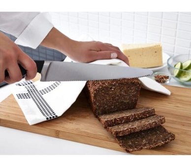 Ikea Vörda Çelik Düz 37 cm Ekmek Bıçağı