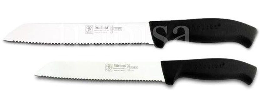 Sürbisa 61202 Çelik Tırtıklı 18 cm Ekmek Bıçağı