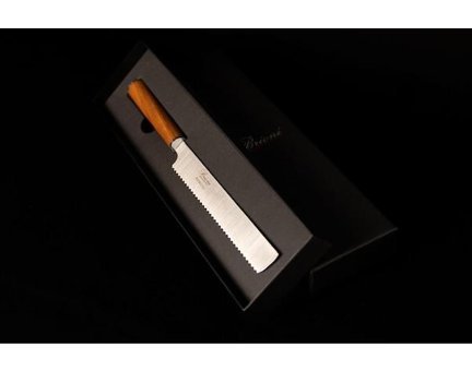 Brioni Afrormosia Çelik Tırtıklı 20 cm Ekmek Bıçağı