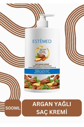 Estemed Argan Yağı Etki Tüm Saçlar İçin Unisex Saç Kremi 500 ml