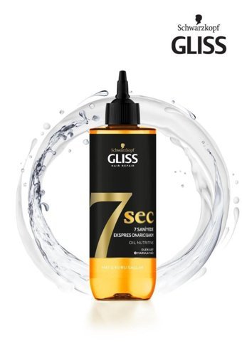 Gliss 7 Sec 7 Saniyede Express Marula Yağı Sülfatsız Etki Tuzsuz Boyalı Saçlar Yıpranmış Saçlar İçin Kadın Saç Kremi 200 ml