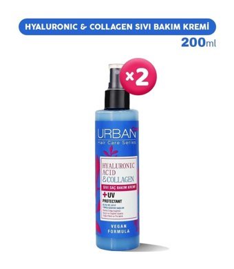 Urban Care Vegan Hyalüronik Asit Sülfatsız Etki Tüm Saçlar İçin Unisex Saç Kremi 2x200 ml