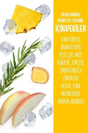 Herby Iced Fit Tea Ananaslı Soğuk Çay 12x250 ml