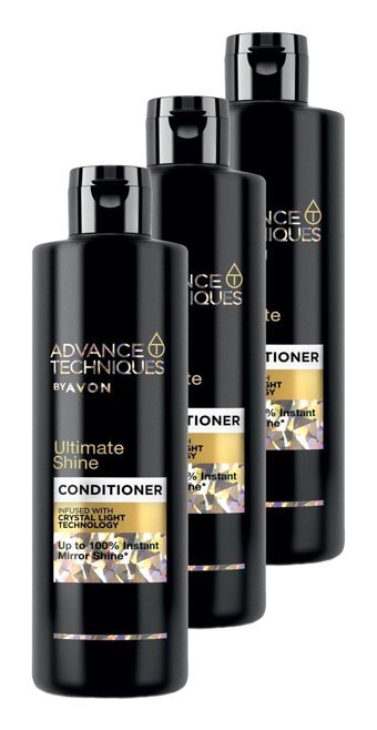 Avon Advance Techniques Ultimate Shine Etki Tüm Saçlar İçin Unisex Saç Kremi 3x250 ml