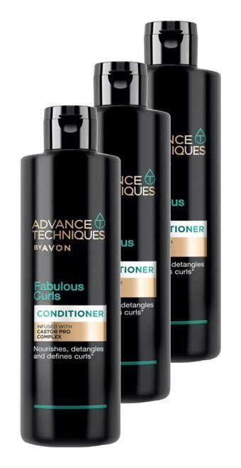 Avon Advance Techniques Fabulous Curls Etki Kıvırcık Saçlar İçin Unisex Saç Kremi 3x250 ml