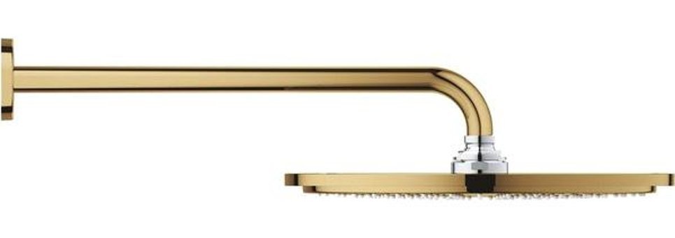 Grohe 26066GL0 Metal Tazyikli Arıtmalı Tasarruflu Yuvarlak Sprey-Yağmur Tepe Duş Başlığı Altın