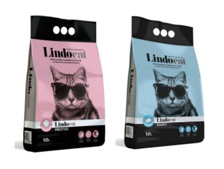 Lindo Cat Sabunlu Topaklanan İnce Taneli Bentonit Kedi Kumu 2x10 lt