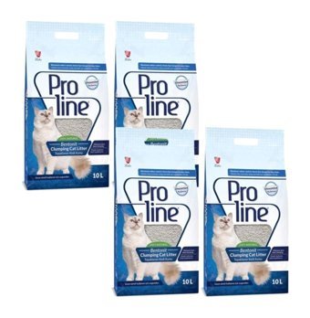 Pro Line Parfümsüz Topaklanan İnce Taneli Bentonit Kedi Kumu 4x10 lt