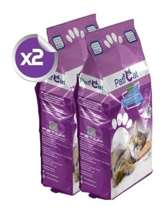 PatiCat Lavanta Kokulu Topaklanan Kalın Taneli Bentonit Kedi Kumu 2x10 lt