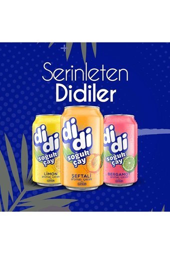 Çaykur Didi Bergamotlu-Limonlu-Şeftalili Soğuk Çay 18×330ml