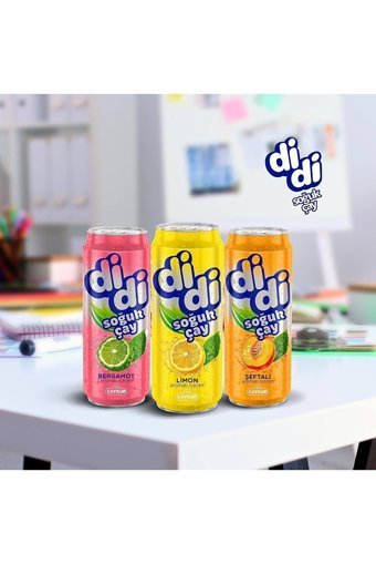 Çaykur Didi Bergamotlu-Limonlu-Şeftalili Soğuk Çay 18×330ml
