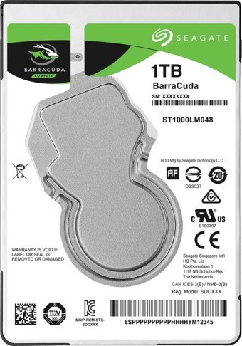 Seagate ST1000LM048 1 TB 2.5 inç 5400 rpm 128 MB SATA 3.0 Laptop Harddisk