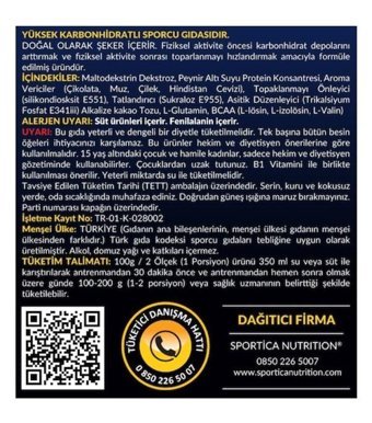 Sportica Nutrition True 50 Servis Kas Yapıcı Gainer 5000 gr Toz