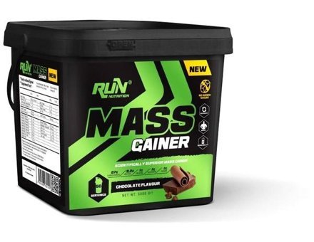 Run Nutrition Çikolata Aromalı 50 Servis Kilo Aldırıcı Gainer 5000 gr Toz