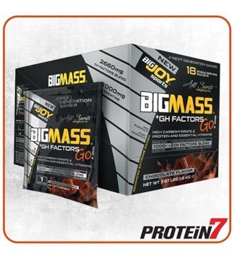Bigjoy Bigmas +Gh Factors Go Çikolata Aromalı 18 Servis Kas Yapıcı Karbonhidrat 1800 gr Şase
