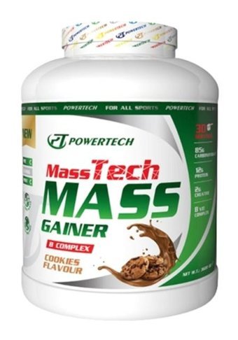Powertech Masstech Çikolata Aromalı 30 Servis Kilo Aldırıcı Gainer 3600 gr Toz