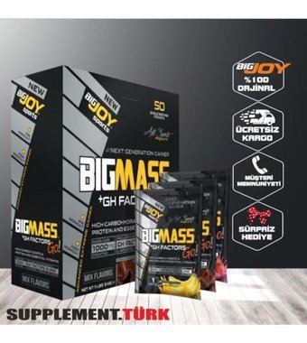Bigjoy Bigmas +Gh Factors Go Çikolata Aromalı 50 Servis Kas Yapıcı Gainer 5000 gr Toz
