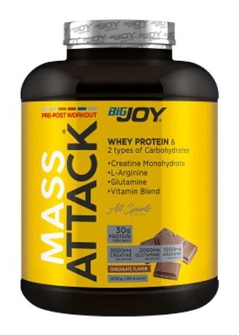Bigjoy Mass Attack 100 Servis Kas Yapıcı Karbonhidrat 3000 gr Toz