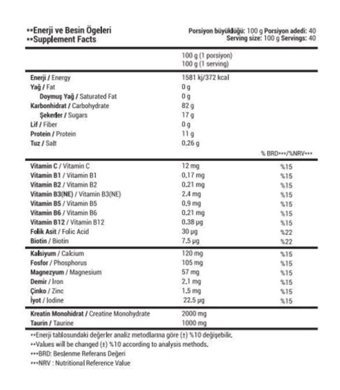 Onyx Nutrition Mechanic Çilek Aromalı 40 Servis Kas Yapıcı Gainer 4000 gr Toz