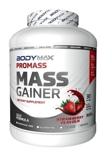 Bodymax Masstech Çilek Aromalı 30 Servis Kas Yapıcı Gainer 3600 gr Toz