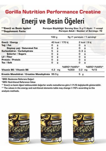 Gorilla Nutrition 40 Servis Kilo Aldırıcı Karbonhidrat 4000 gr Toz