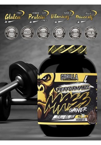 Gorilla Nutrition 40 Servis Kilo Aldırıcı Karbonhidrat 4000 gr Toz