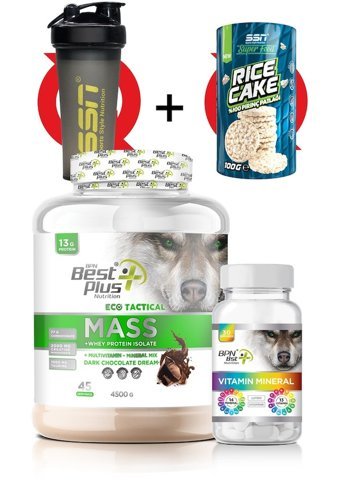 BPN Best Plus Nutrition Eco Tactical Çikolata Aromalı 45 Servis Kilo Aldırıcı Gainer 4500 gr Toz