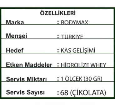 Bodymax Whey Protein Isolate Çikolata Aromalı 68 Servis Kas Yapıcı Karbonhidrat 2040 gr Toz