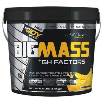 Bigjoy Bigmass +Gh Factors Çikolata Aromalı 30 Servis Kas Yapıcı Karbonhidrat 3000 gr Toz
