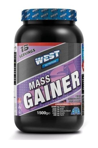 West Nutrition Çikolata Aromalı 15 Servis Kas Yapıcı Gainer 1500 gr Toz + Shaker Hediye