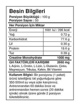 Bigjoy Bigmas +Gh Factors Go Çikolata Aromalı 50 Servis Kas Yapıcı Karbonhidrat 5000 gr Toz