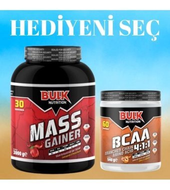 Bulk Nutrition Çikolata Aromalı 60 Servis Kilo Aldırıcı Gainer 3000 gr Şase