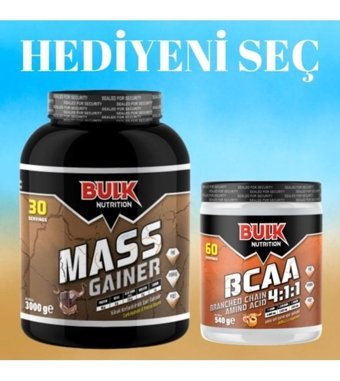 Bulk Nutrition Çikolata Aromalı 60 Servis Kilo Aldırıcı Gainer 3000 gr Şase