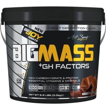 Bigjoy Sports Bigmass +Gh Factors Çikolata Aromalı 30 Servis Kilo Aldırıcı Gainer 3000 gr Toz