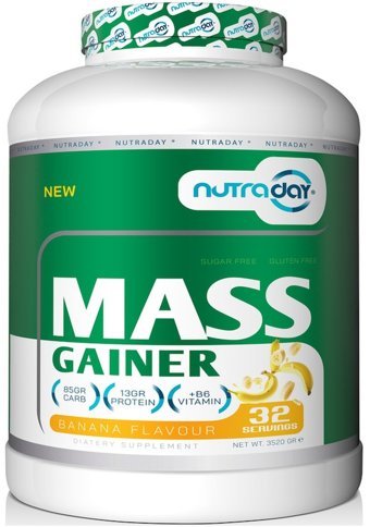 Nutraday Muz Aromalı 32 Servis Kas Yapıcı Gainer 3520 gr Toz