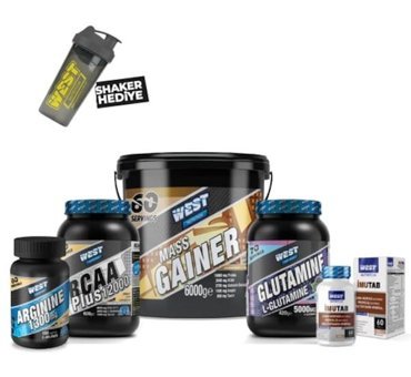 West Nutrition Çikolata Aromalı 60 Servis Kas Yapıcı Gainer 6000 gr Toz