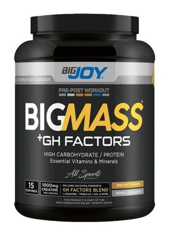 Bigjoy Bigmass +Gh Factors 15 Servis Kilo Aldırıcı Karbonhidrat 1500 gr Toz