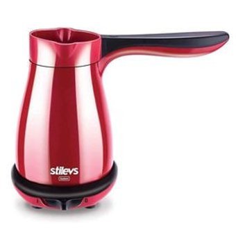 Stilevs Sadem 550 W 5 Fincan Kapasiteli Plastik 330 ml Elektrikli Cezve Kırmızı