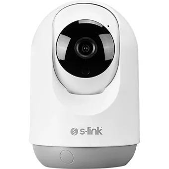 S-link SL-IND03 Wi-Fi Sim Kartlı 1 Kameralı 360 Derece Dönen Gece Görüşlü IP İç Mekan Kablosuz Güvenlik Kamerası